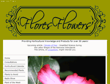 Tablet Screenshot of floresflowers.com